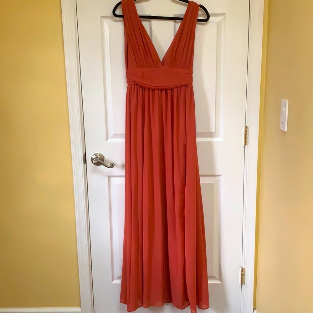 Lulus Heavenly Hues Rusty Rose Maxi Dress